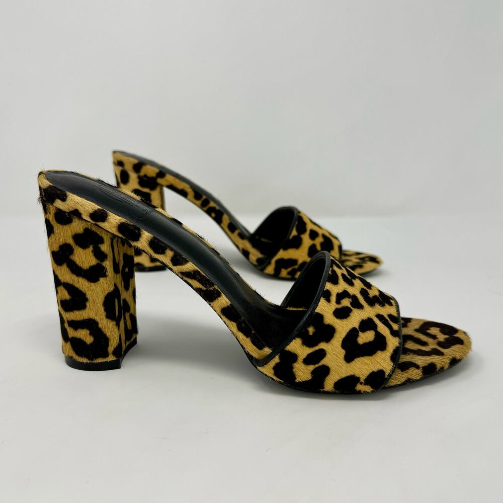 Leopard Print High Heel Sandals - Picture 2 of 10